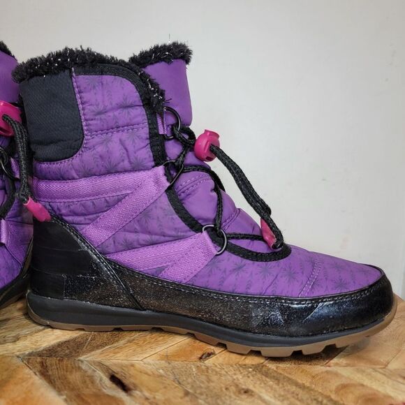 EUC Sorel Disney Youth Whitney Short Frozen 2 Boots In Purple Size 5 LY3669-594 - Picture 8 of 9